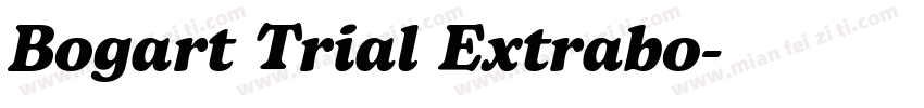 Bogart Trial Extrabo字体转换